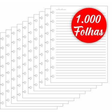Imagem de Refil caderno inteligente a5 pautado 1.000 folhas - Refil Inteligente