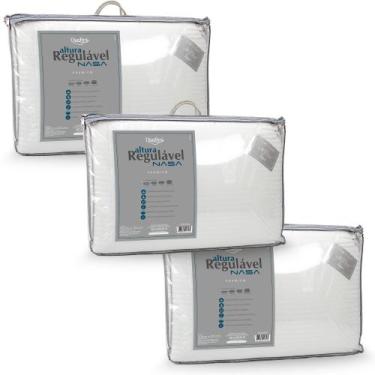 Imagem de Kit 3 Travesseiros Regulável - Nasa Premium - Duoflex