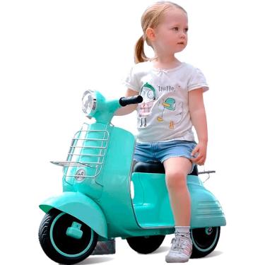 Imagem de Moto Eletrica Infantil Bandeirante Lambreta 6V Turquesa