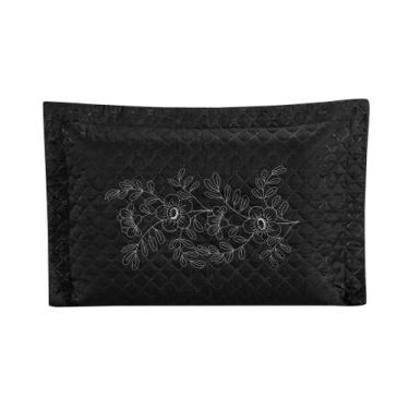 Imagem de Porta Travesseiro Bordado Matelado C/ Abas 70cm x 50cm - RAFALORO, Pre