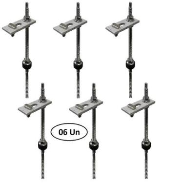 Imagem de Estrutura Suporte Fixa Placa Painel Solar Alumínio Inox - Perfil Maste