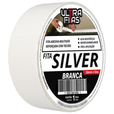 Imagem de KIT 10 - Fitas Silver Tape Ar Condicionado Multiuso Vedação 50 mm X 50