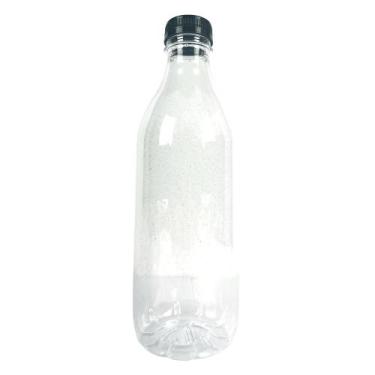 Imagem de Garrafa Plástica Para Suco Com Tampa 1 Litro 35 UN Galvanotek