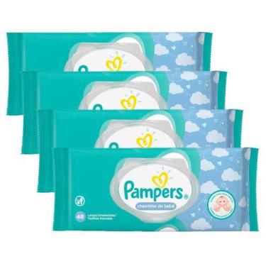 Imagem de Kit Toalhinhas Umidecidas Pampers Regular com 192 Unidades