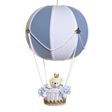 Imagem de Lustre Balão Bolinha Ursinho Príncipe Quarto Bebê Infantil Menino - Po