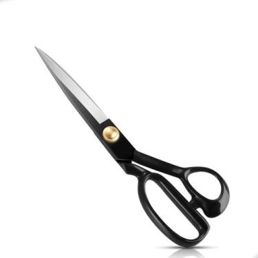 Imagem de Tesoura De Alfaiate Tecelão Corte Costura 9 Polegadas Preta - Lanmax, 