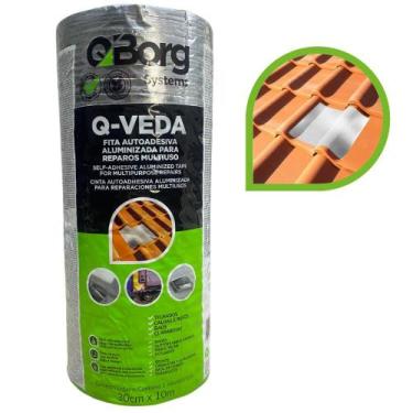 Imagem de Fita Autoadesiva Telhados Aluminizada 30cmX10m Q-borg