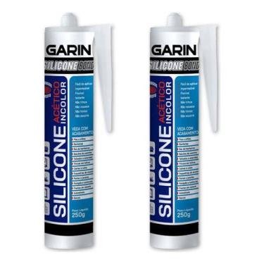 Imagem de Kit 2 Silicone Transparente Acético Pias Box Cozinha - GARIN