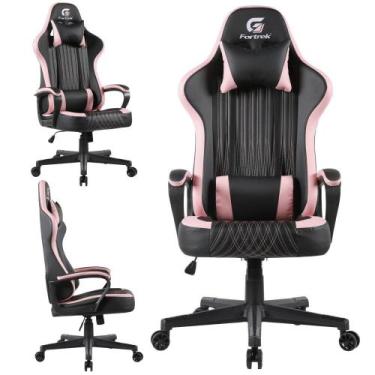 Imagem de Cadeira Gamer Barata Fortrek de material sintético Alto Conforto Com R