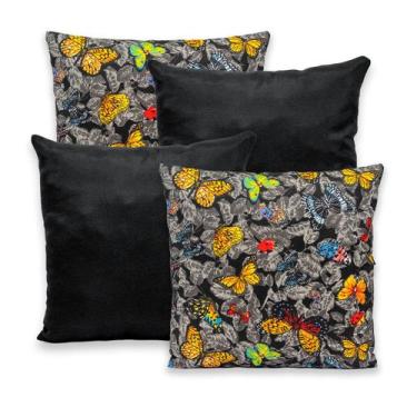 Imagem de Kit 4 Capas de Almofada com Zíper 40cmx40cm Gorgurinho - Dryka Enxovai