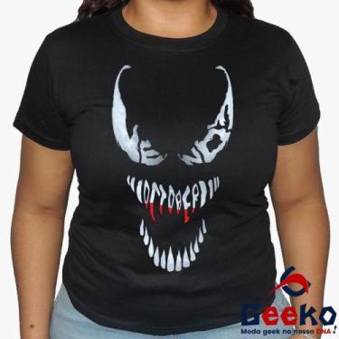 Imagem de Baby Look Venom 100% Algodão - Geeko, Preto, M