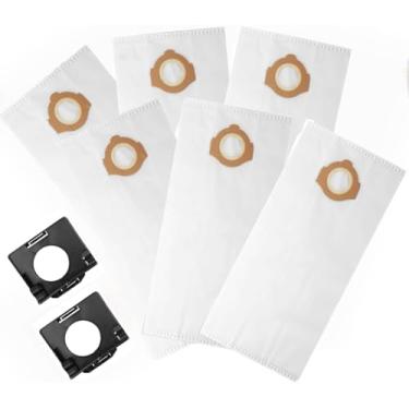 Imagem de 49-90-2016 Sacos de pó de lã para aspirador de pó molhado/seco Milwaukee 0960-20 M12 e 0970-20 M18 Aspiradores sem fio (6 peças)