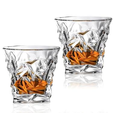 Imagem de Hisptgo Conjunto de 2 copos de uísque, 283 g Old Fashioned Lowball Rocks Copos Presente para Homens Beber Scotch Bourbon Cocktail Liquor Vodka