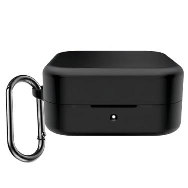 Imagem de USTIYA Capa para CMF by Nothing Buds Fones de Ouvido Sem Fio Proteção Capa de Silicone Macio Corpo Inteiro com Chaveiro Acessórios para Fone de Ouvido Funda Carcasa (Preto)