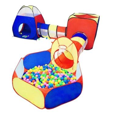 Imagem de Barraca Infantil lançamento Enorme 5 em 1 Piscina de Bolinhas Playgrou