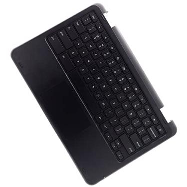 Imagem de Deal4GO Capa superior teclado apoio para as mãos e touchpad 00YFYX 0YFYX Substituição para Dell Chromebook 11 3189 2 em 1 P26T