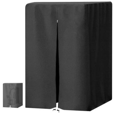 Imagem de MRWiZMS Capa protetora para academia em casa com zíper impermeável, capa impermeável para torre elétrica/estação de imersão resistente, tecido Oxford 420D, resistente a UV, à prova de poeira,