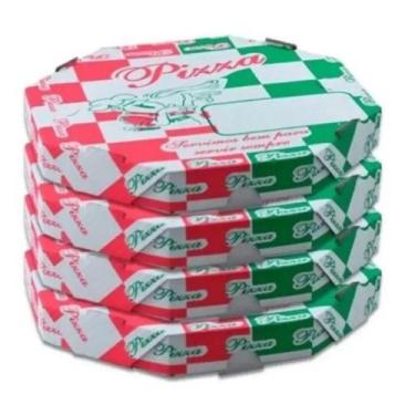 Imagem de Fardo Caixa De Pizza Delivery Oitavada estampada N35 25 Unidades - LIT