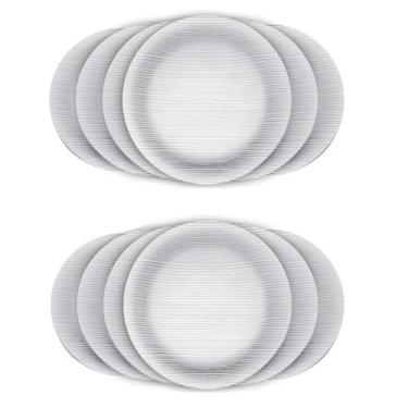 Imagem de Prato Raso Vidro Duralex 23cm Diamante 12 Unidades - Nadir - Nadir Fig
