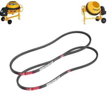 Imagem de Kit com 2 Correias para Betoneiras Menegotti e Csm 400 Litros A-44 - 6