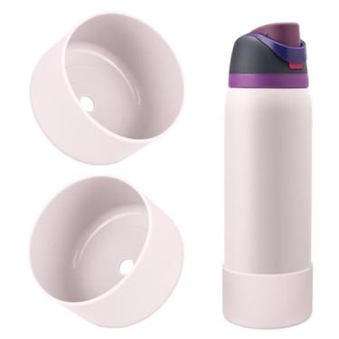 Imagem de BKBY 2 peças de bota de silicone para garrafa de água, compatível com Owala 680 g 947 g 1,134 g, capa protetora antiarranhões e antiamassados sem ruído para garrafas de água FreeSip/Twist/Flip (Dreamy