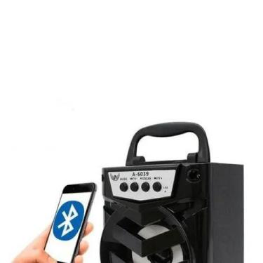 Imagem de Caixa de som Sem Fio Portátil Potente USB SD Recarregável - Altomex