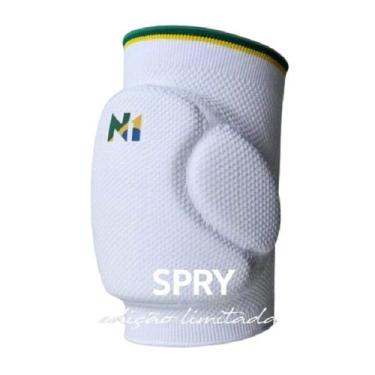 Imagem de Joelheira de Vôlei Pro Paris Proteção Spry Branco Ed Limitada N1 Sport