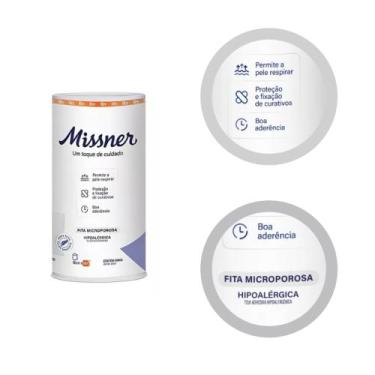 Imagem de Fita Microporosa Branca 10cm X 10m Missner - Misssner