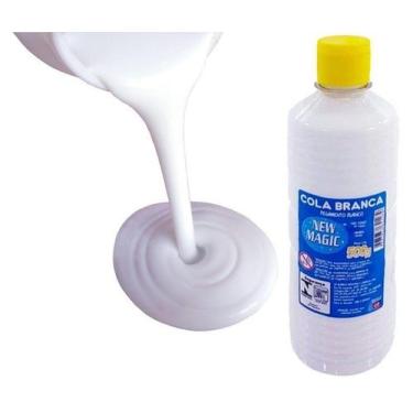 Imagem de Cola Branca Uso Geral Slime Artesanato Escola 500g Oferta - New Magic