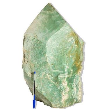 Imagem de Quartzo Verde Pé e Bico Serrado Natural 20Kg 42cm Classe B - Cristaisd