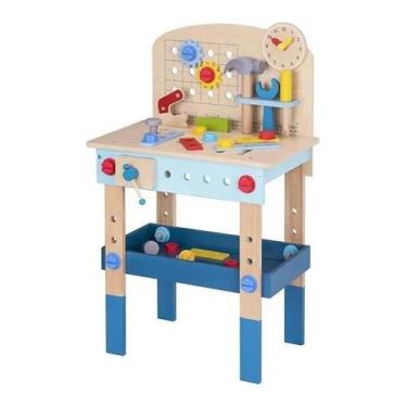 Imagem de Mesa De Ferramentas Brinquedo Educativo De Madeira - Tooky Toy