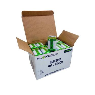 Imagem de Bateria Zinco 9v Flex Caixa Com 50 Unidades Fx-9z50 [F108]