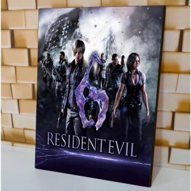 Imagem de Quadros Decorativos Tema Resident Evil Colection 20x30cm - CP, 6, M