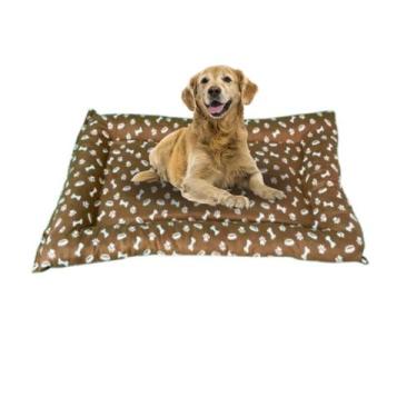 Imagem de Cama caminha oásis cachorro gato pet quadrada cor marrom - GOVIA