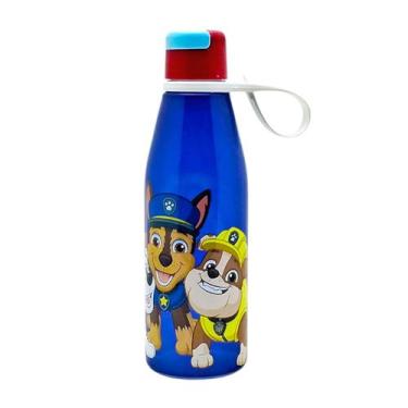 Imagem de Garrafinha Infantil de Plástico Com Tampa Abre Fácil 530ml Plasútil, P