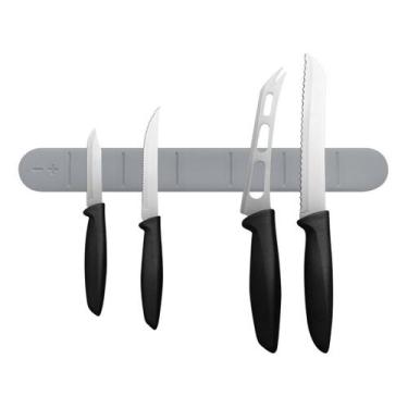 Imagem de Kit 2 Barras Magnética Para Facas (Porta Facas) - Fixação 3M - Diversa