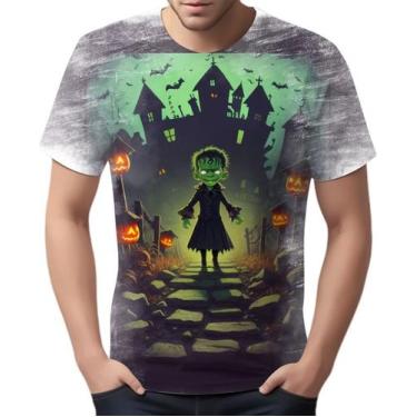 Imagem de Camiseta Camisa Tshirt Halloween Frankenstein Zombi Susto 5 - Enjoy Sh