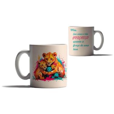 Imagem de Caneca Presente Dia das Mães Mãe Leoa Filhos Mamãe Leão HD - Enjoy Sho