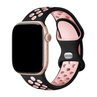 Imagem de Pulseiras Silicone Furos Compatível com Apple Watch - Baú do Viking, P