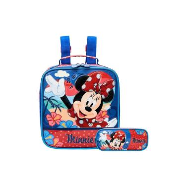 Imagem de Kit Escolar Minnie Lancheira Térmica+Estojo Triplo