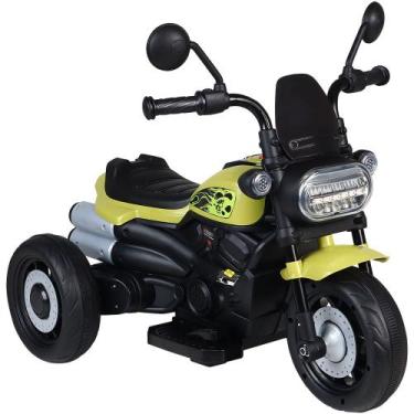 Imagem de Moto Elétrica Infantil Freeway King 3 Rodas 6V Verde Bel, 6V, Único