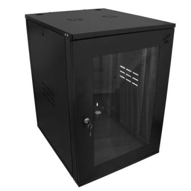 Imagem de Mini Rack de Parede 16Ux670mm Desmontável Preto - Pier Telecom