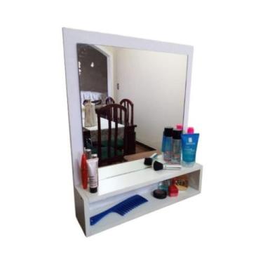 Imagem de Penteadeira Suspensa De Parede Sarah Branca - Marcenaria Sales & Alves