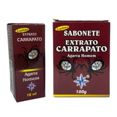 Imagem de KIT Sabonete + Óleo Carrapato Agarra Homens 10 ml - Lua Mística - 100%