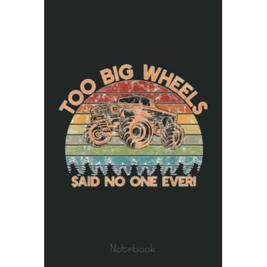 Imagem de Big Monster Truck Race Vintage Retro Sunset for 4WD Lovers Notebook: Funny Monster Trucks Gifts for Kids Great Kids Appreciation Thank Gag Gifts for Girls Toddler Boys Dad Mom
