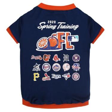 Imagem de Pets First Camiseta PET para cães e gatos – MLB Florida Spring Training Dog, pequena. – Camiseta de animal de estimação mais fofa para o filhote realmente esportivo