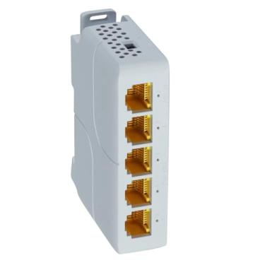 Imagem de Extensor PoE 1 em 4 Saídas PoE Passthrough Switch para Sistemas de Segurança Câmera IP, 1000mbps