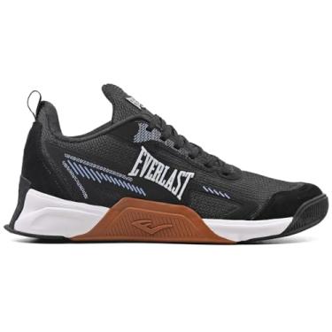 Imagem de Tênis Everlast Jump 5 Low Masculino Crossfit Treino (Preto/Azul, BR, Adulto, Numérico, 43)