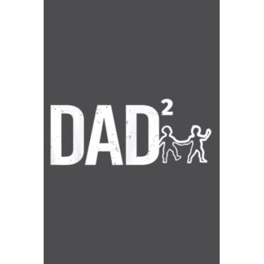 Imagem de Dad Squared Funny Father of Two Kids: Study Notebook, 6 x 9 inches, 120 pages