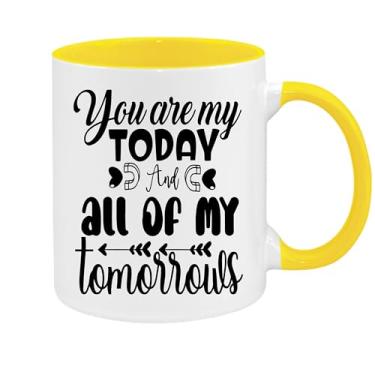 Imagem de Caneca de café You Are My Today And All Of My Tomorrows, presente para namorado e namorada, ideia de presente de dia dos namorados, presente para marido e esposa, ideia de presente de aniversário do